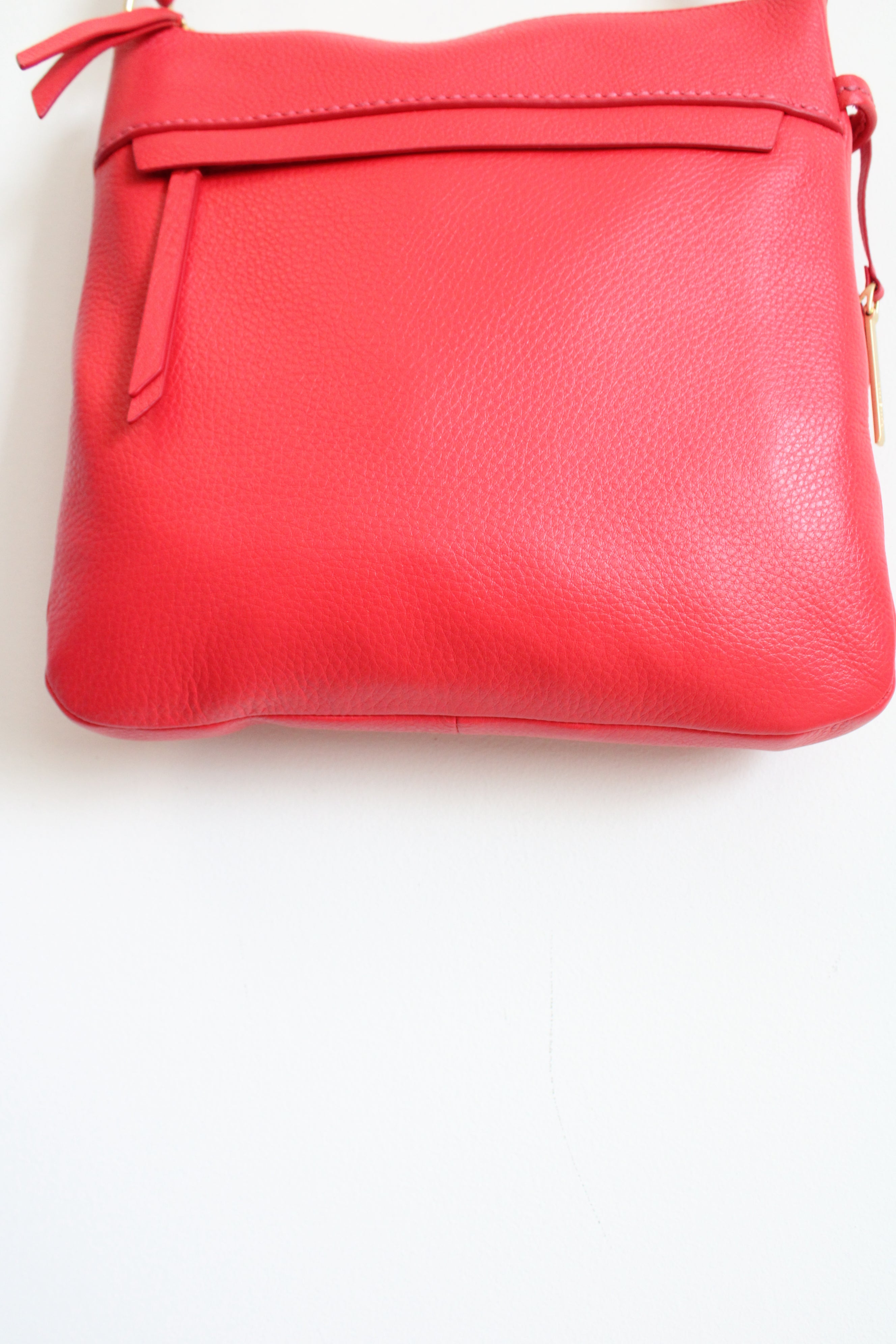NEW Vera Bradley Mallory Crossbody Canyon Sunset Red Leather Purse