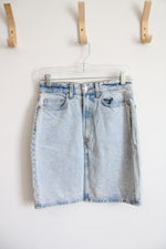 H&M Light Wash Denim Skirt | 4