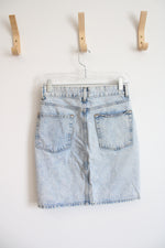 H&M Light Wash Denim Skirt | 4
