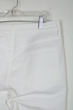 Old Navy High Rise Wow Straight White Jeans | 6 Petite