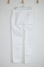 Old Navy High Rise Wow Straight White Jeans | 6 Petite