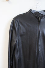 Valerie Stevens Black Leather Smooth Leather Jacket | L