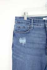 Denizen From Levi's High Rise Frayed Ankle Straight Jeans | 6
