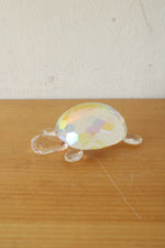 Crystal Glass Turtle Paperweight By Oleg Cassini