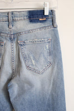 MOTHER Superior Straight Leg Distressed Jeans | 25