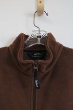 Woolrich Brown Fleece Zip Up Vest | L