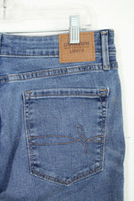 Denizen From Levi's High Rise Frayed Ankle Straight Jeans | 6