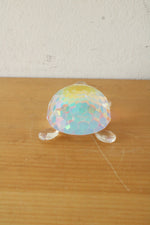 Crystal Glass Turtle Paperweight By Oleg Cassini