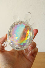 Crystal Glass Turtle Paperweight By Oleg Cassini