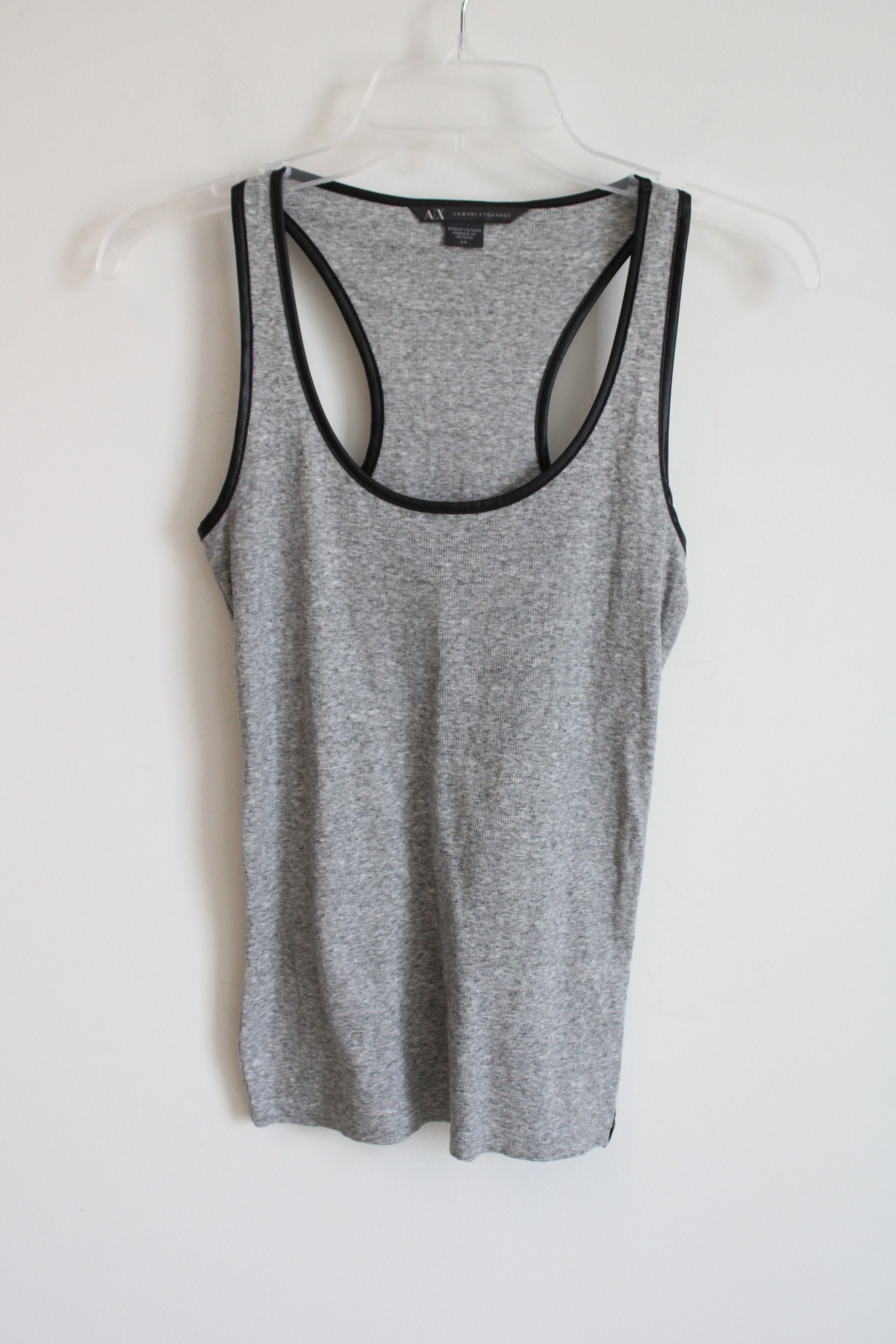 Armani Exchange Gray Ribbed Tank | S