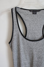 Armani Exchange Gray Ribbed Tank | S