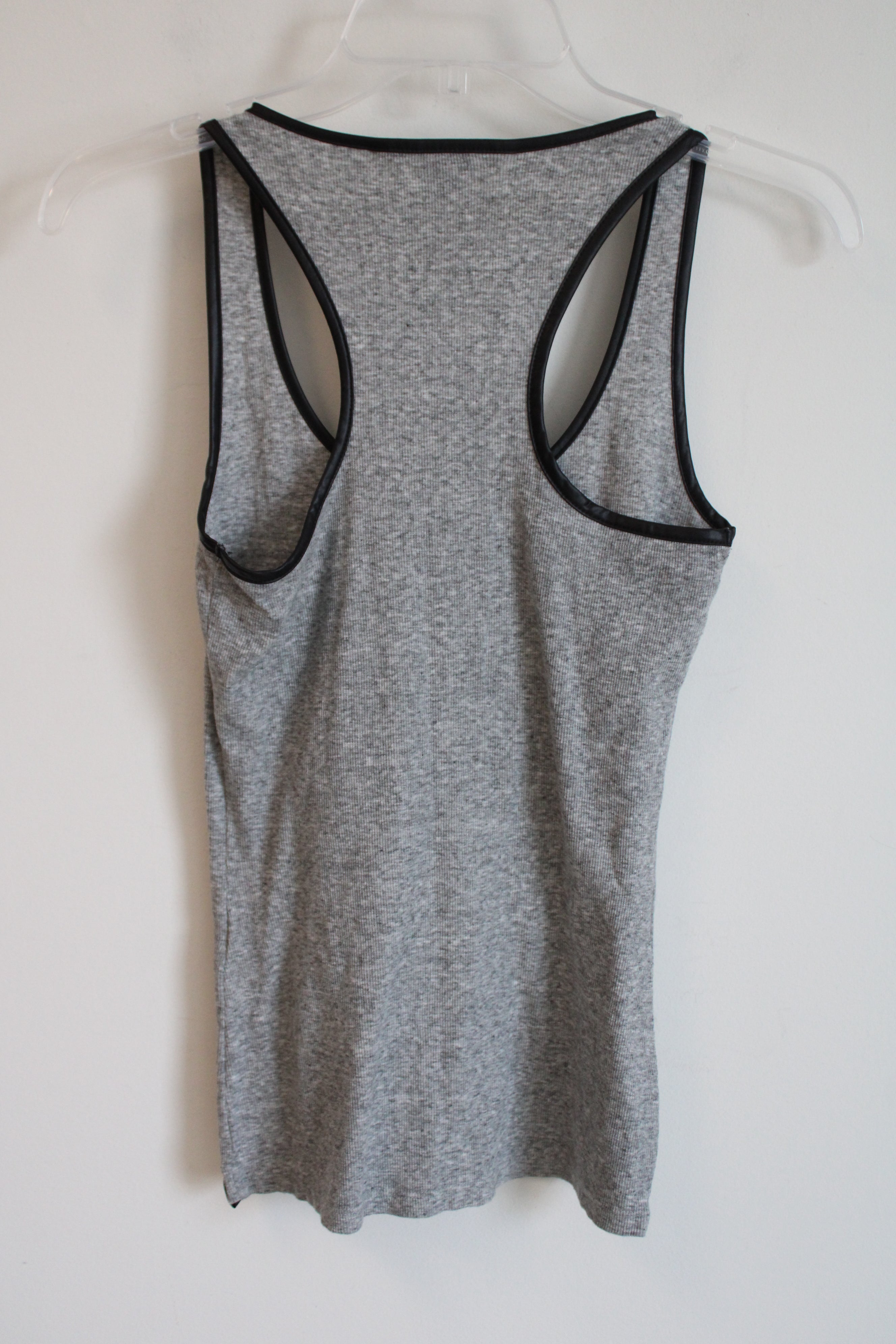 Armani Exchange Gray Ribbed Tank | S