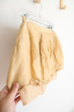 Fumblin Foe Gold Layered Lined Mini Skirt | M