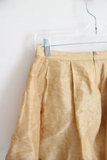 Fumblin Foe Gold Layered Lined Mini Skirt | M