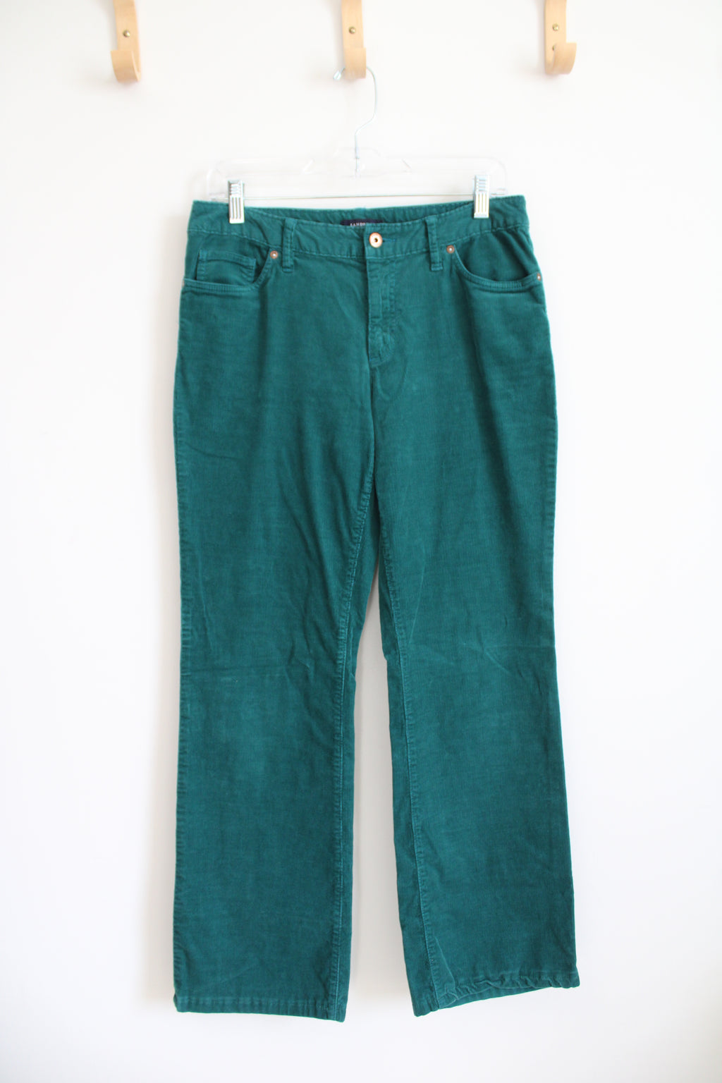 Lands' End Fit 2 Forest Green Corduroy Pants | 8