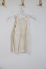 NEW A New Day Cream Crocheted Tank | M