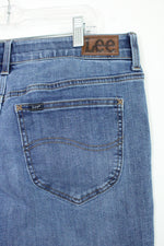 Lee Regular Fit Straight Leg Mid Rise Jeans | 16 Short