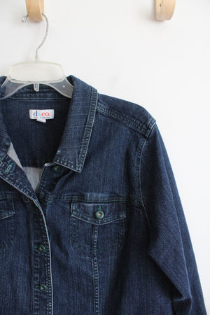 D&Co. Dark Wash Denim Jacket | 1X