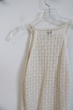 NEW A New Day Cream Crocheted Tank | M
