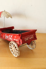 Cast Iron Coca-Cola Horse-Drawn Delivery Wagon Toy
