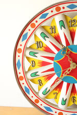 Rudi Lenz Circus Wagon Wheel Clock