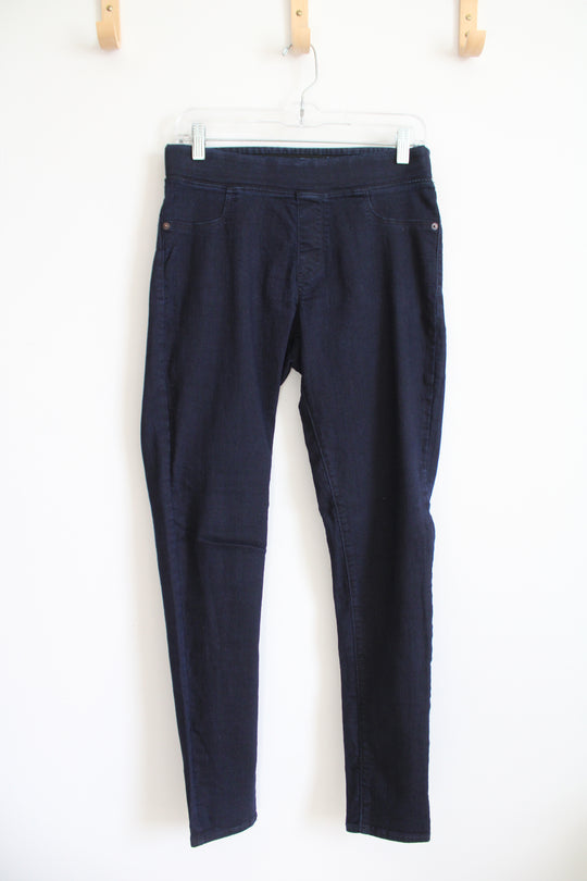 Old Navy Rockstar Mid-Rise Dark Wash Jeggings | 8