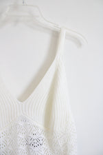 NEW Forever 21 Cream Crochet Tank Top | 0X