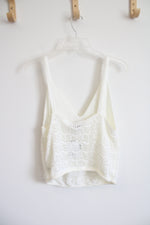 NEW Forever 21 Cream Crochet Tank Top | 0X