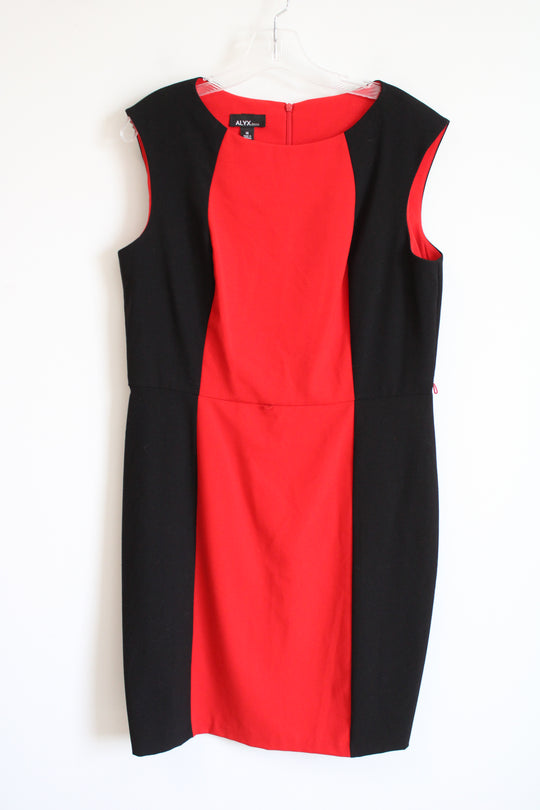 Alyx Black Red Color Blocked Dress | 14