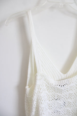 NEW Forever 21 Cream Crochet Tank Top | 0X