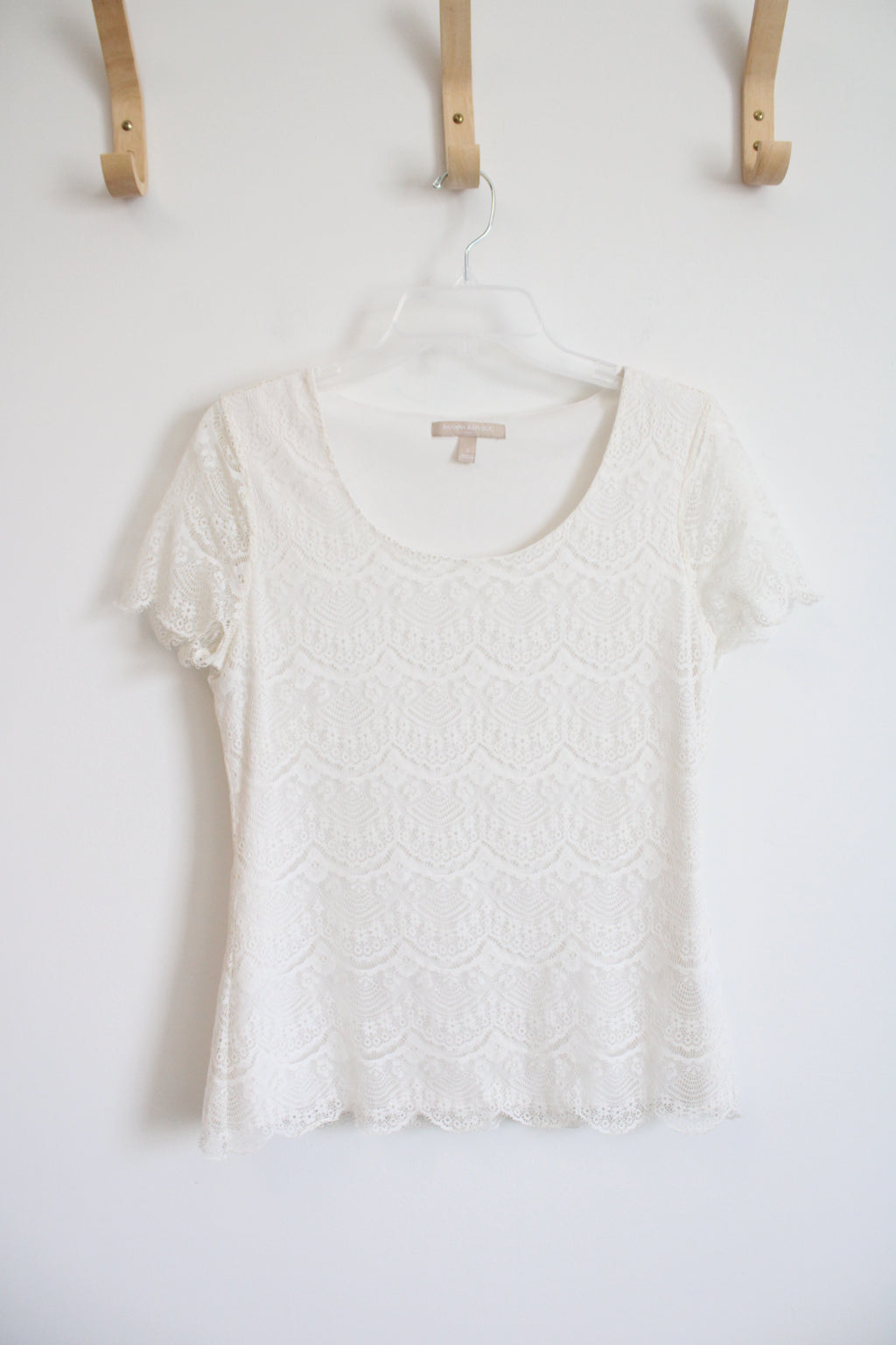 Banana Republic Cream Lace Top | S