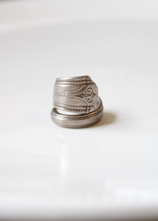 Simeon L. &amp; George H Rogers Company Spoon Ring | Size 7