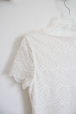 Banana Republic Cream Lace Top | S