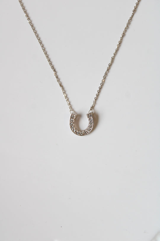 Horseshoe Sterling Silver Pendant Necklace