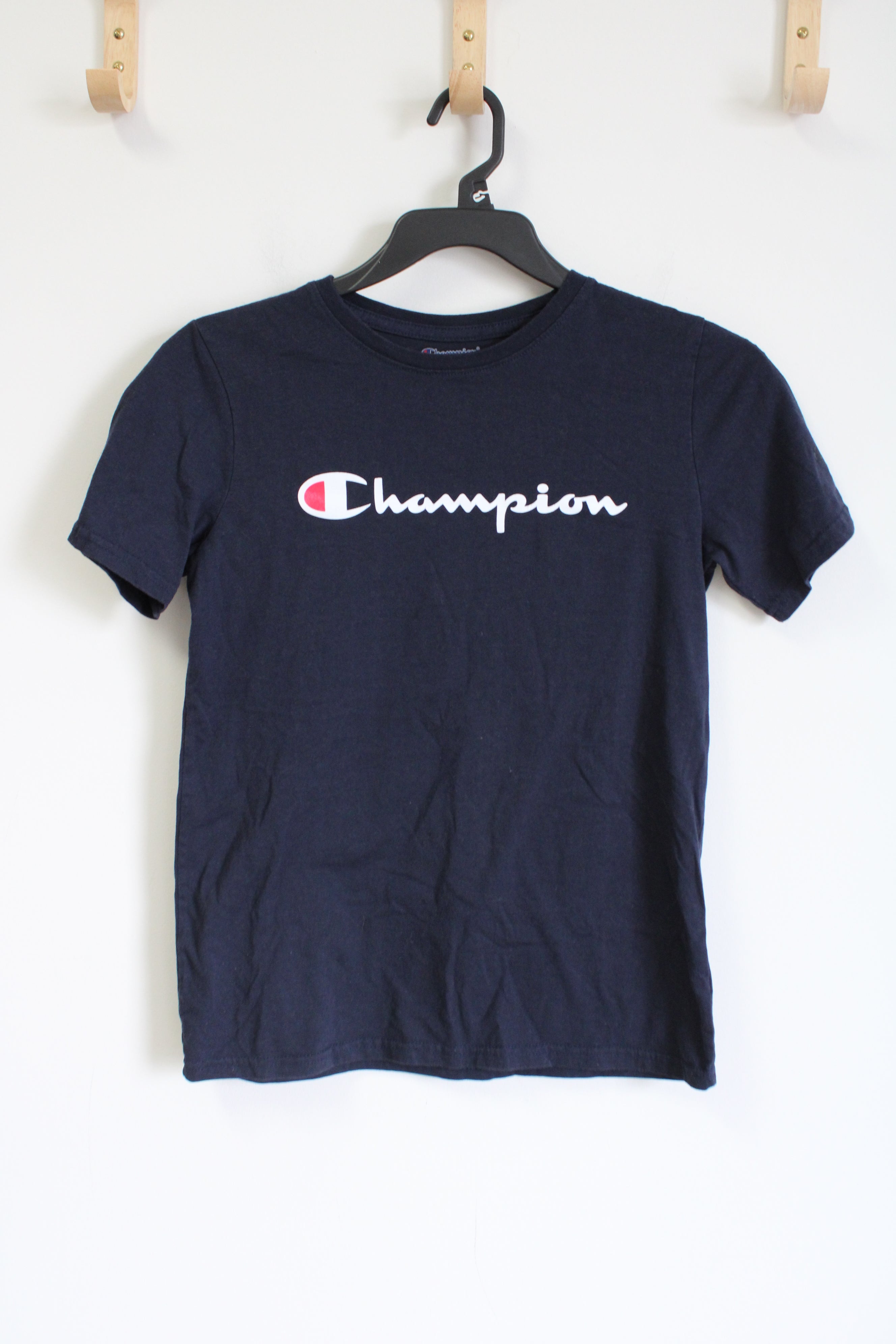 Champion Navy Blue Logo Tee | Youth XL (18/20)