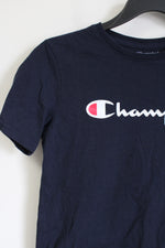 Champion Navy Blue Logo Tee | Youth XL (18/20)