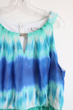 Sandra Darren Blue Tie Dye Dress | 24W
