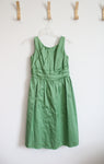 David's Bridal Green Cotton Bridesmaid Dress | 16