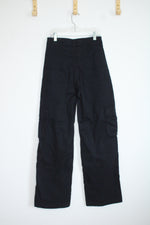 NEW Hollister Black Ultra High Rise Baggy Cargo Jeans | 0 L