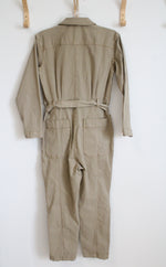 NEW Alex Mill Washed Twill Expedition Jumpsuit Vintage Khaki | S