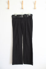 Joe Benbasset Black Flower Belted Stretch Pants | 5