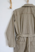 NEW Alex Mill Washed Twill Expedition Jumpsuit Vintage Khaki | S