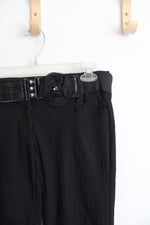 Joe Benbasset Black Flower Belted Stretch Pants | 5