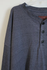 Cotton Works Blue Henley Shirt | 4XLT