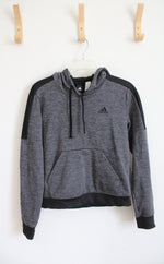 Adidas Gray & Black Hoodie | S