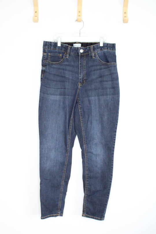 Ava & Viv High Rise Skinny Dark Denim Jeans | 16