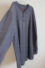 Cotton Works Blue Henley Shirt | 4XLT