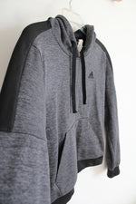 Adidas Gray & Black Hoodie | S
