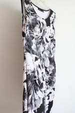 APT. 9 Black White Gray Floral Dress | XL