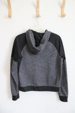 Adidas Gray & Black Hoodie | S